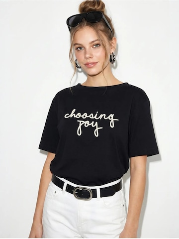 Bianco Lucci Shirt 'T-Shirts' in Black: front