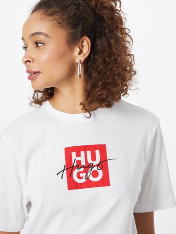 HUGO Red Shirt 'Dashire' in White