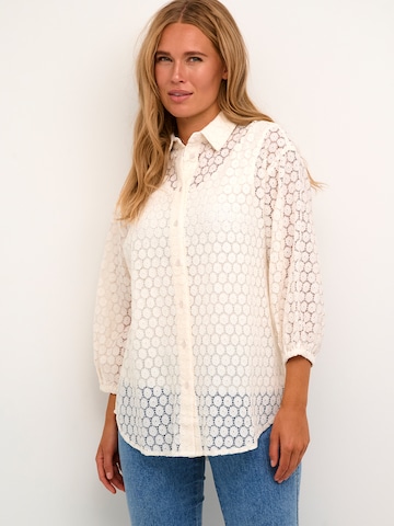 Kaffe - Blusa 'Loren' em branco: frente