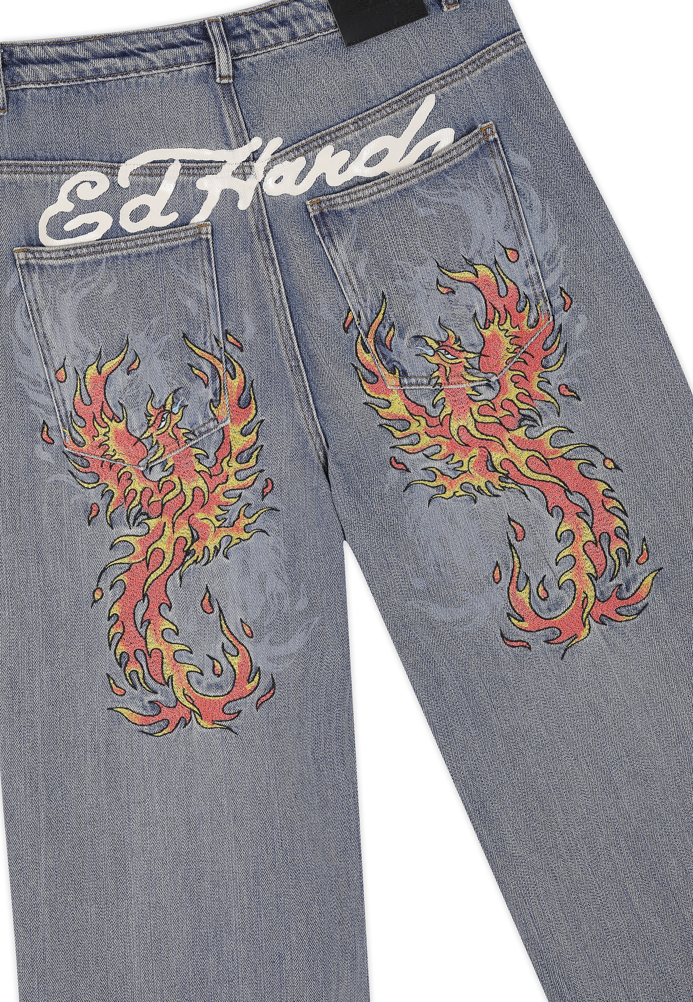 Ed Hardy Loose fit Jeans in Blue