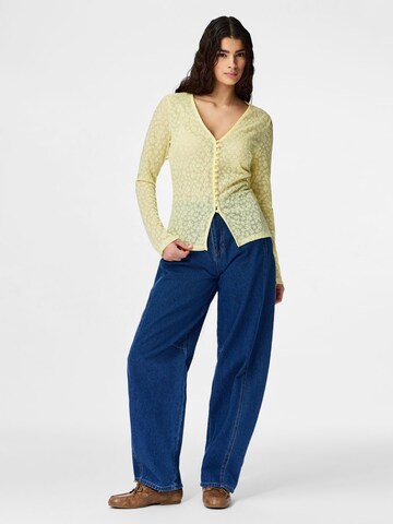 Giacchetta 'PCBaisy' di PIECES in giallo