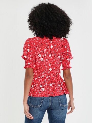 Threadbare Blouse 'Diana' in Rood