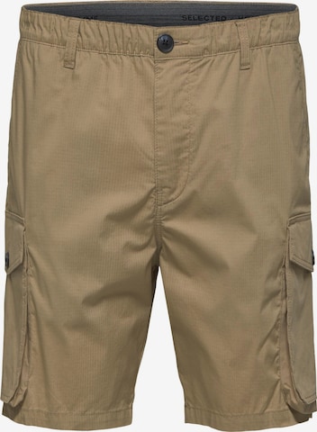 SELECTED HOMME Cargo Pants 'Nevis' in Brown: front