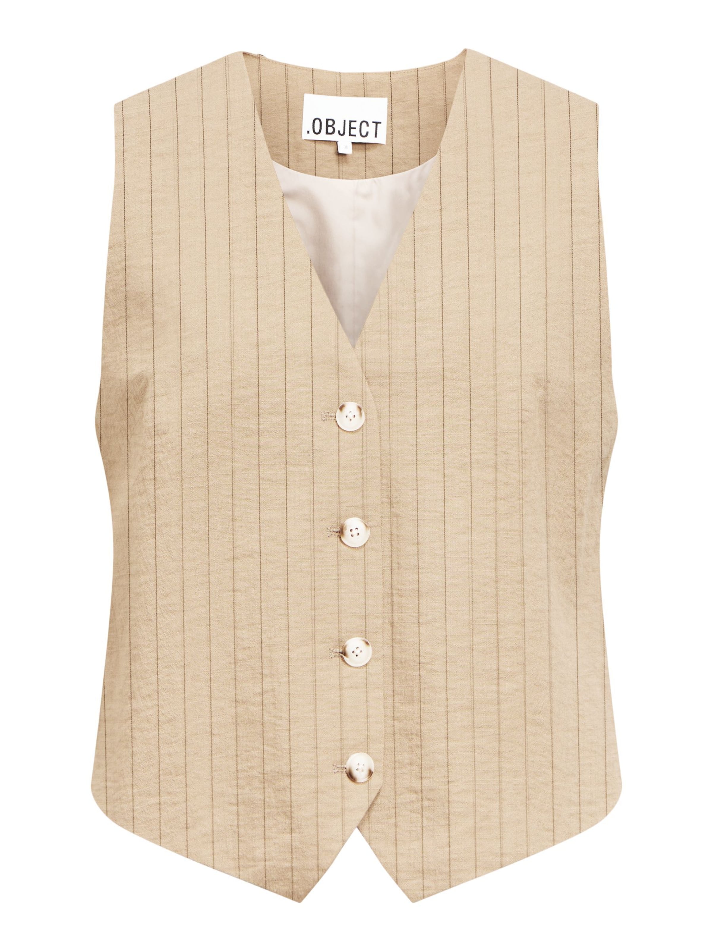 OBJECT Jakkesætsvest 'OBJRini' i beige: forside