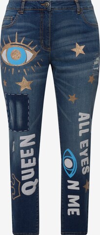 Angel of Style Skinny Jeans in Blue: front