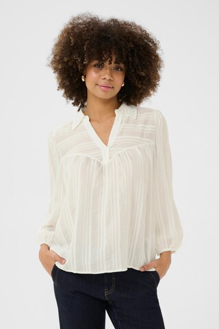 CULTURE Blouse 'Asima' in Wit: voorkant