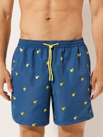 CALZEDONIA Regular Board Shorts in Blue: front