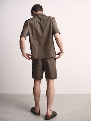 The Set Comfort Fit Hemd in Beige