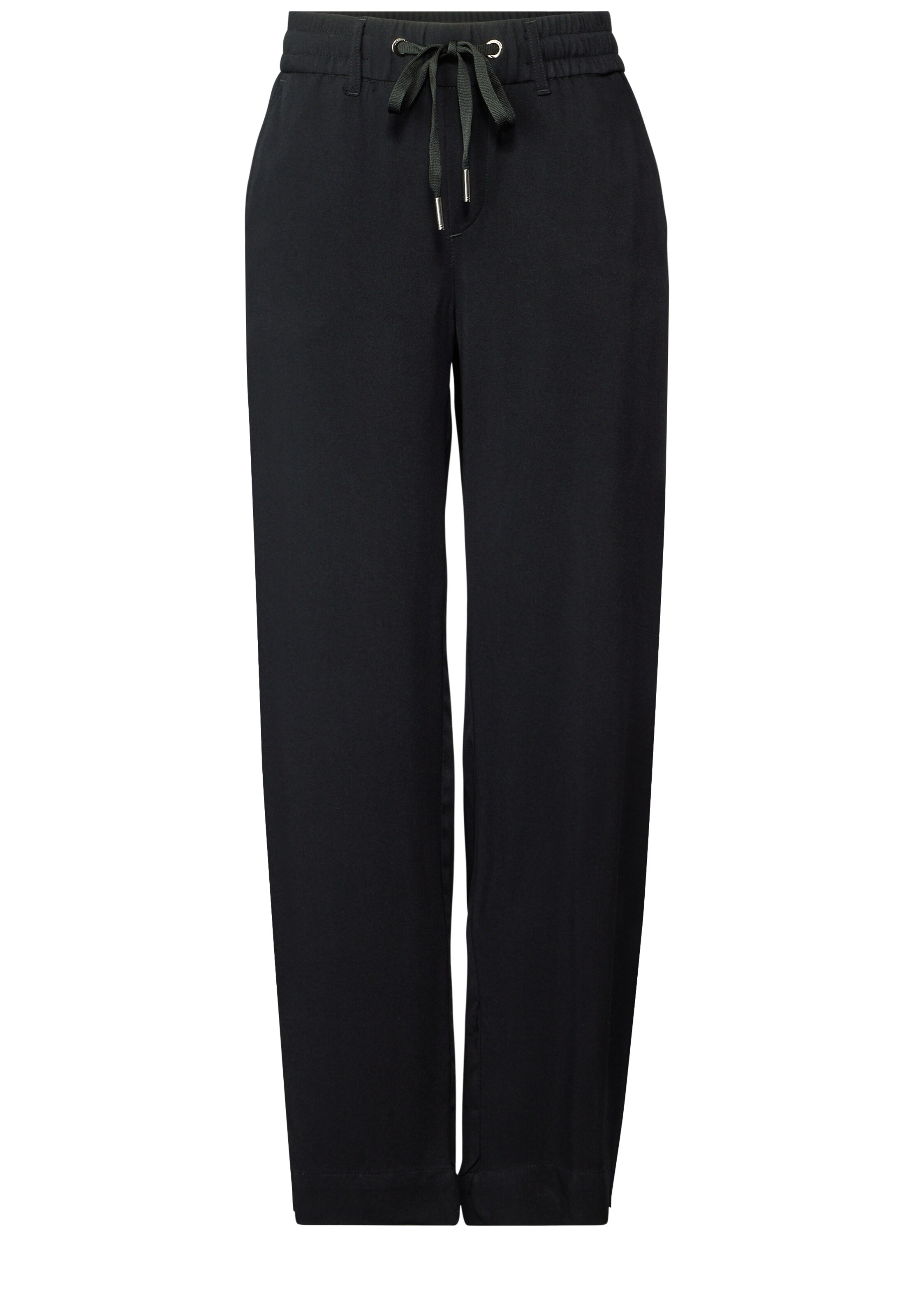 STREET ONE Loosefit Hose in Schwarz: Vorderseite
