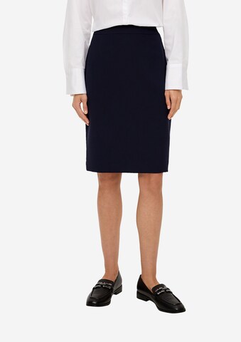 s.Oliver BLACK LABEL Rok in Blauw: voorkant