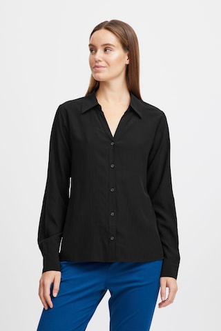 b.young Blouse 'Hubba' in Zwart: voorkant