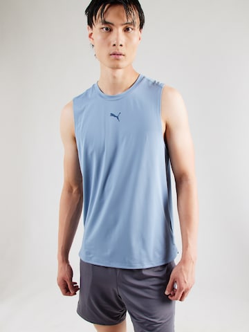 Tricou funcțional 'CLOUDSPUN' de la PUMA pe albastru: față