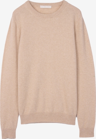 GOBI Cashmere - Jersey 'Women's Essential Cashmere Crewneck Sweater' en beige: frente