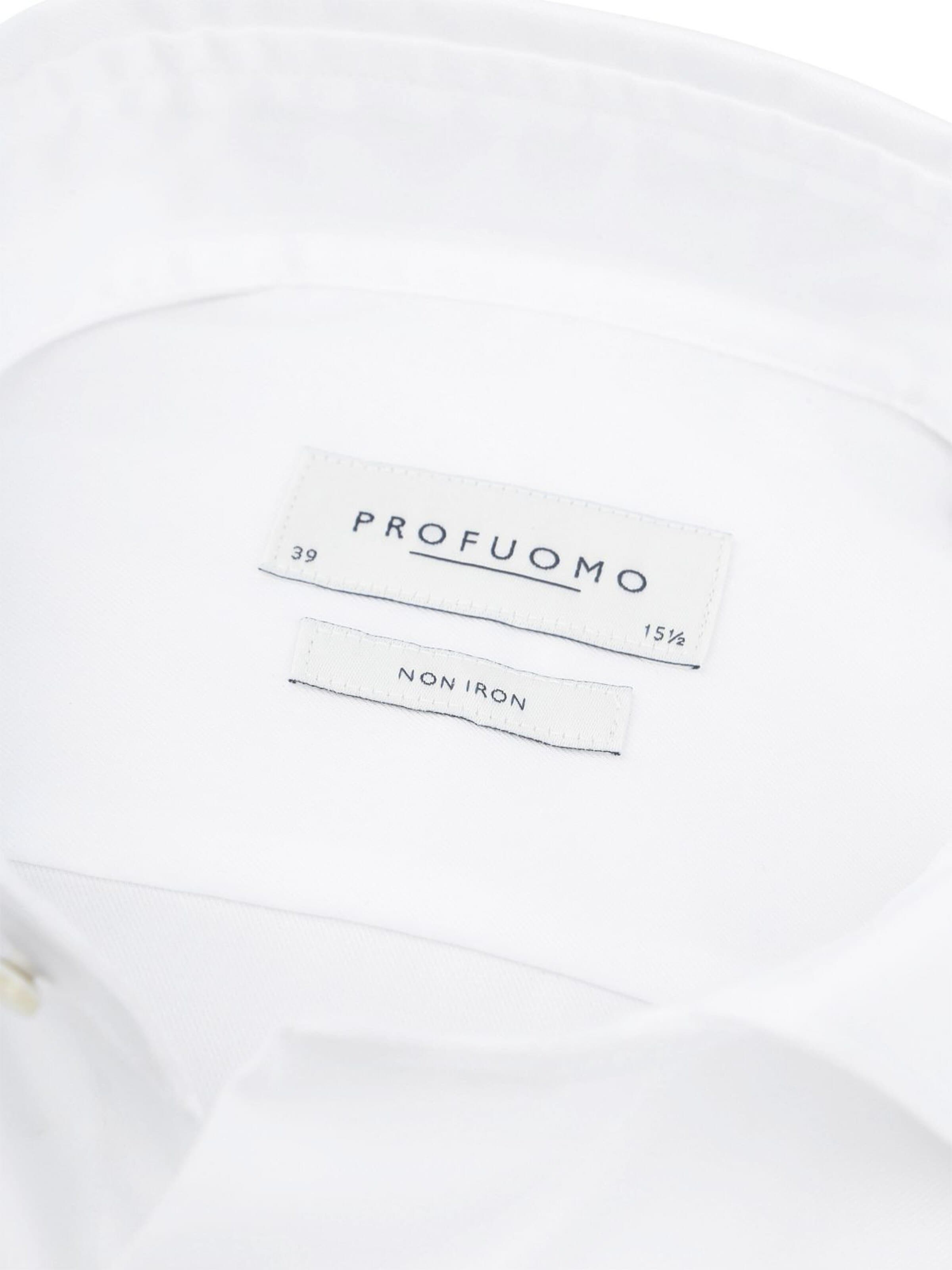 Profuomo Slim fit Overhemd in Wit