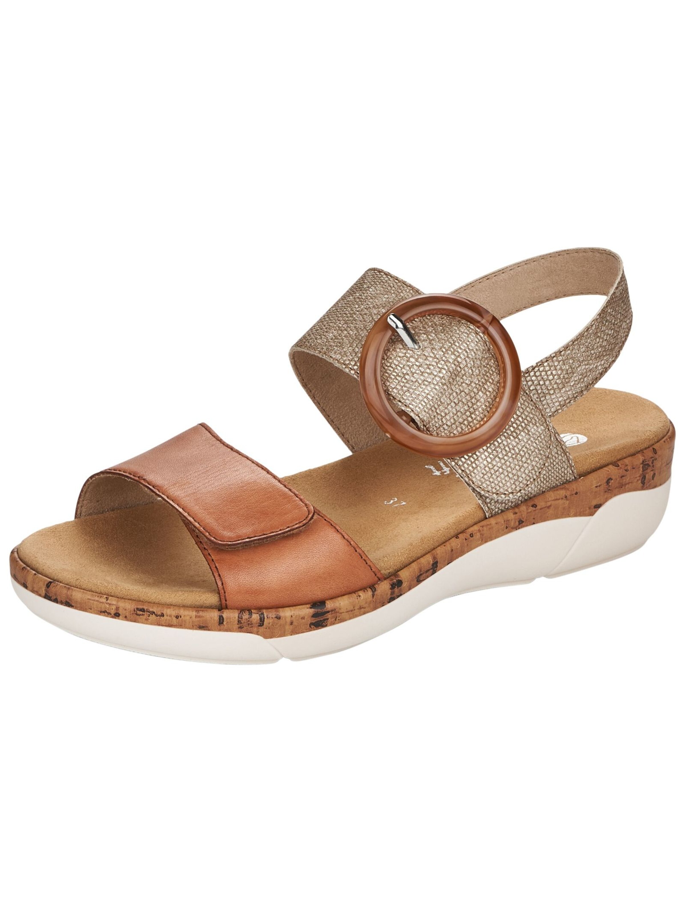 REMONTE Sandals in Brown: front