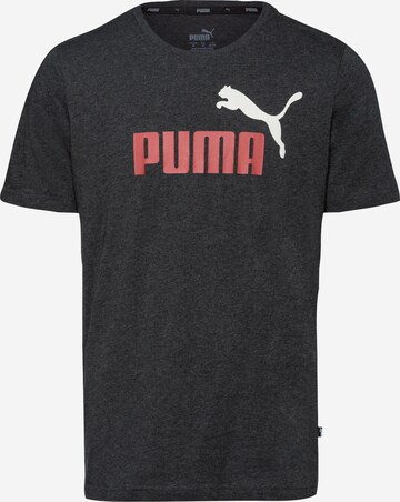 pilka PUMA Standartinis modelis Sportiniai marškinėliai 'Essentials 2': priekis