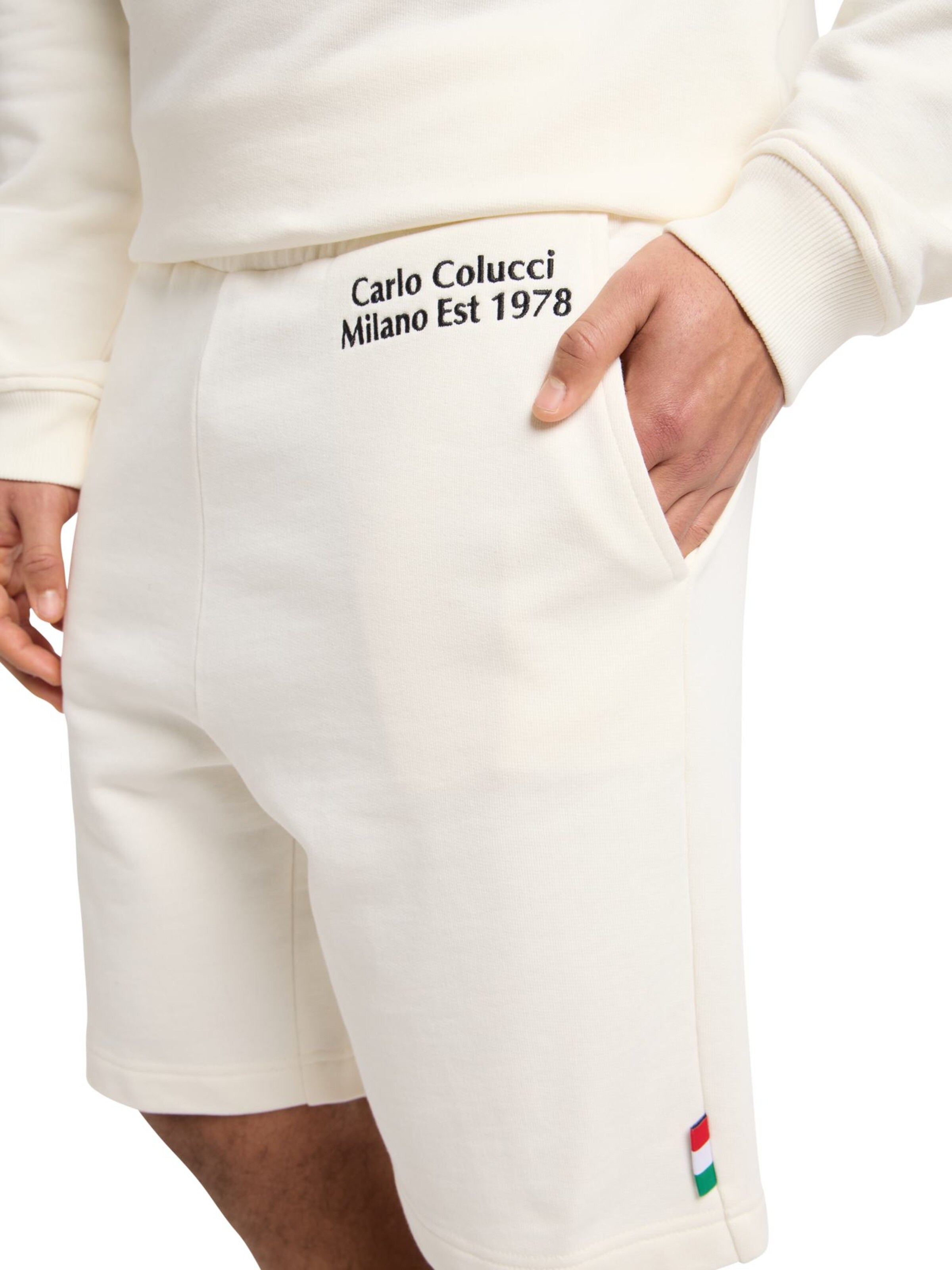 Carlo Colucci Regular Broek 'Eickhorn' in Wit