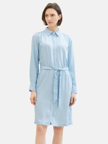 Robe-chemise TOM TAILOR en bleu