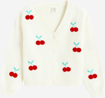 Cool Club Neuletakki värissä valkoinen: etupuoli