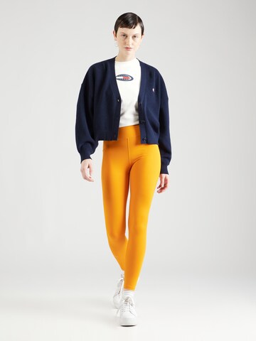 TOMMY HILFIGER Skinny Sportovní kalhoty 'ESSENTIAL' – oranžová