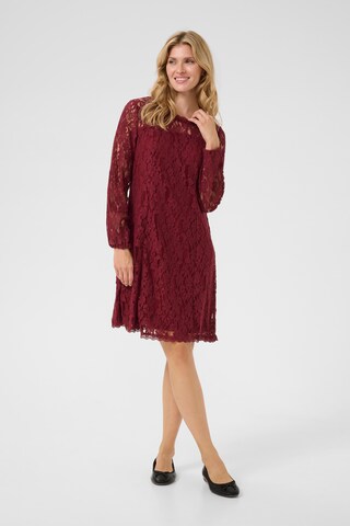 Cream Dress 'Kit' in Red