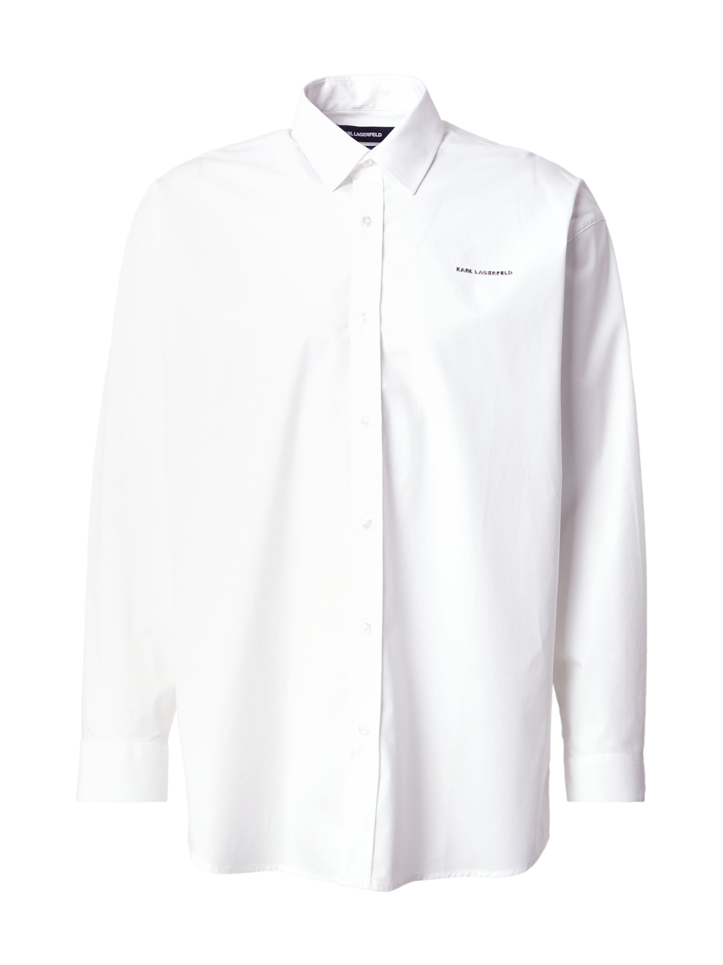 Karl Lagerfeld - Ajuste confortable Camisa en blanco: frente