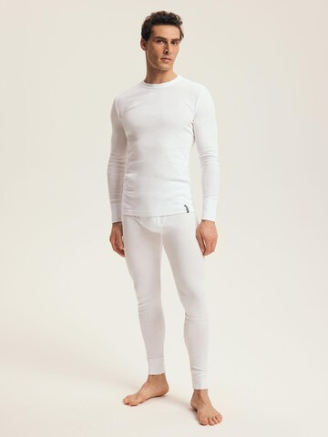 Henderson Shirt 'Baumwoll-Langarmshirt mit Rundhals, BT-104 M' in Wit