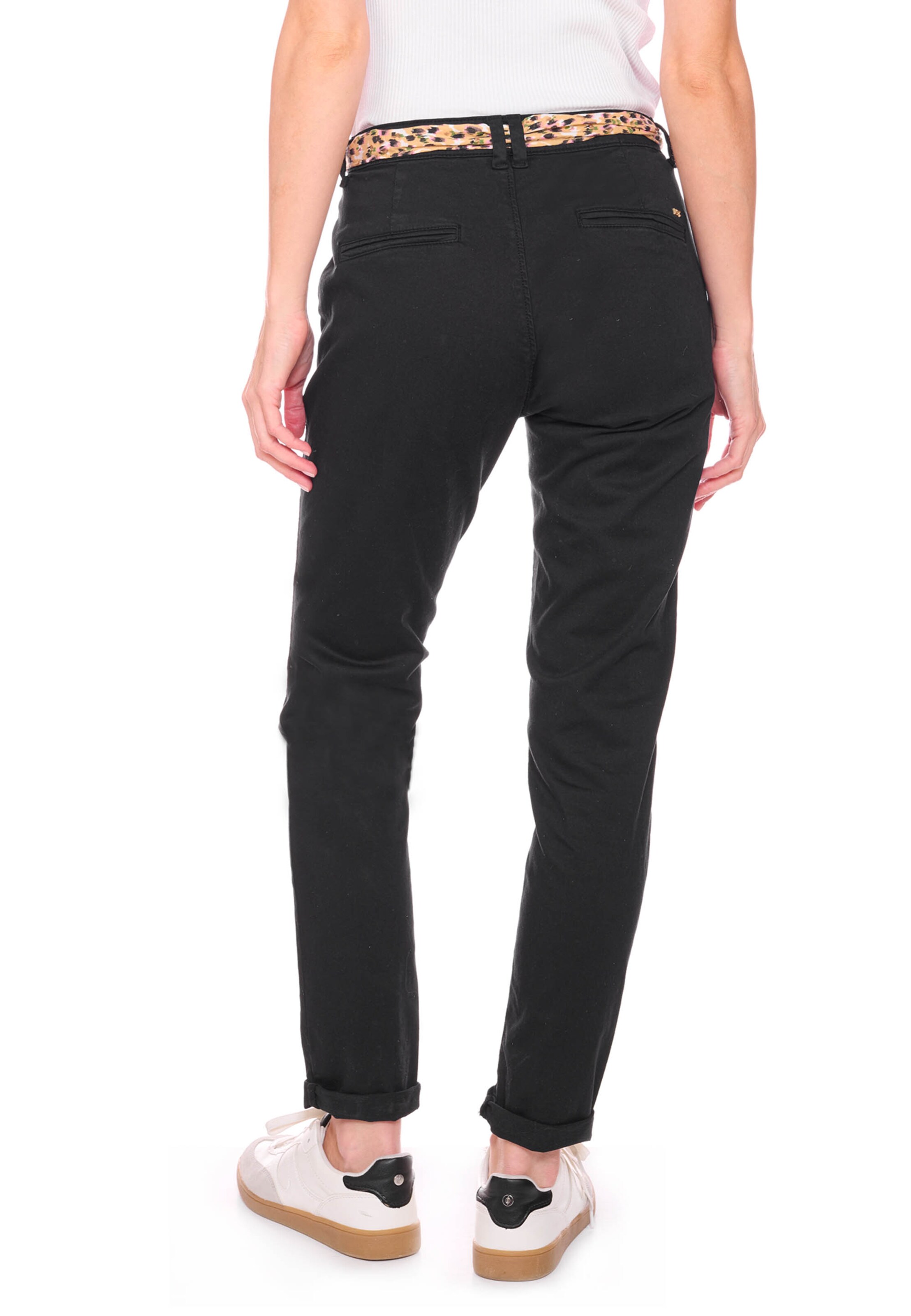 Regular Pantalon chino 'DYLI 6' Le Temps Des Cerises en noir