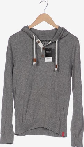 EDC BY ESPRIT Sweatshirt & Zip-Up Hoodie in S in Grey: front