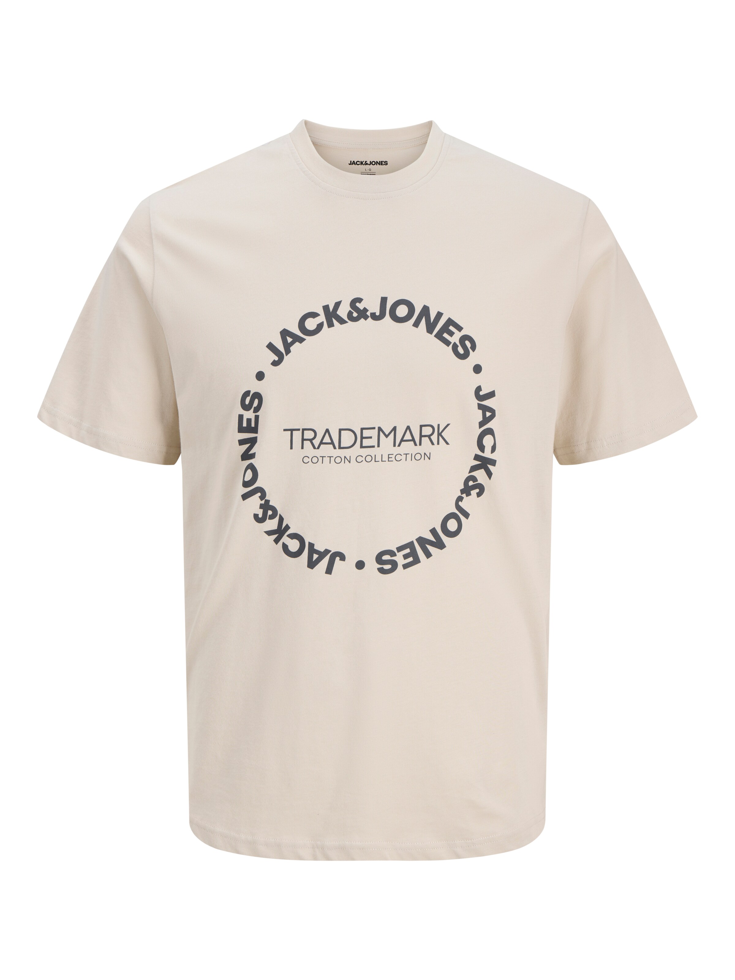 JACK & JONES T-Shirt in Beige: Vorderseite