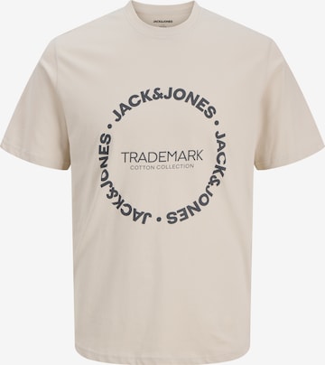 JACK & JONES T-Shirt in Beige: Vorderseite