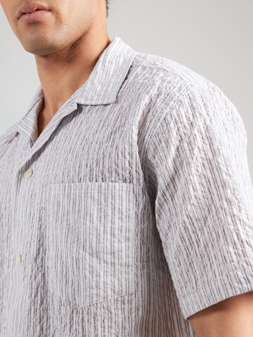 NORSE PROJECTS Pohodlné nošení Košile 'Mols' – šedá