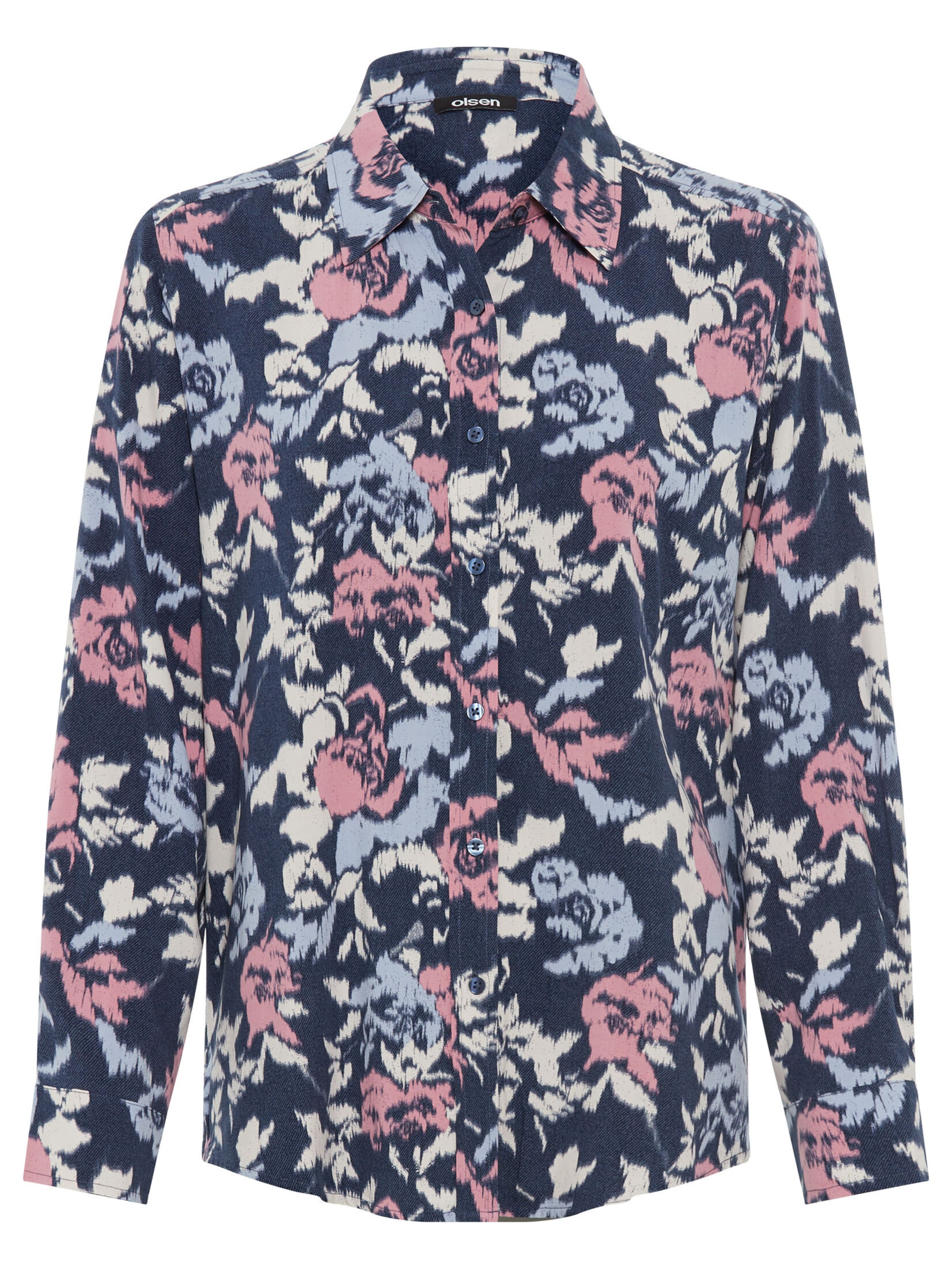 Olsen Blouse in Blauw: voorkant