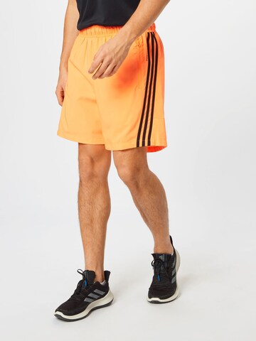 ADIDAS PERFORMANCE Loosefit Sportovní kalhoty – oranžová: přední strana
