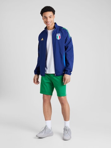 ADIDAS PERFORMANCE - Casaco deportivo 'Italy Tiro 24' em azul