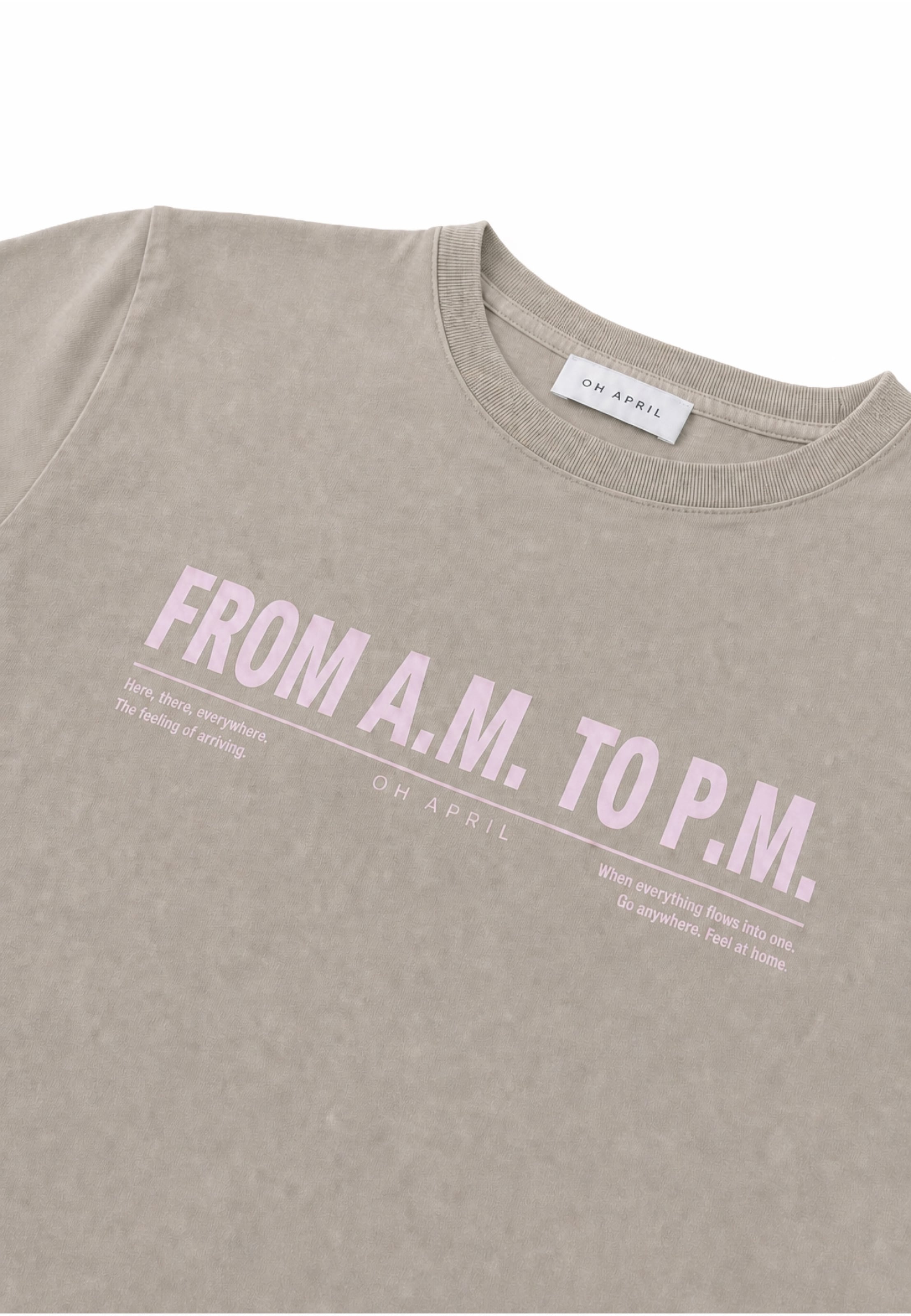OH APRIL - Camisa 'BF' em bege
