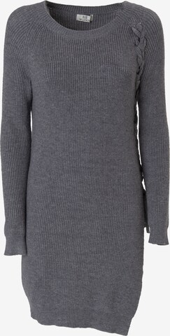 Influencer Sweater 'Tie Up' in Grey: front
