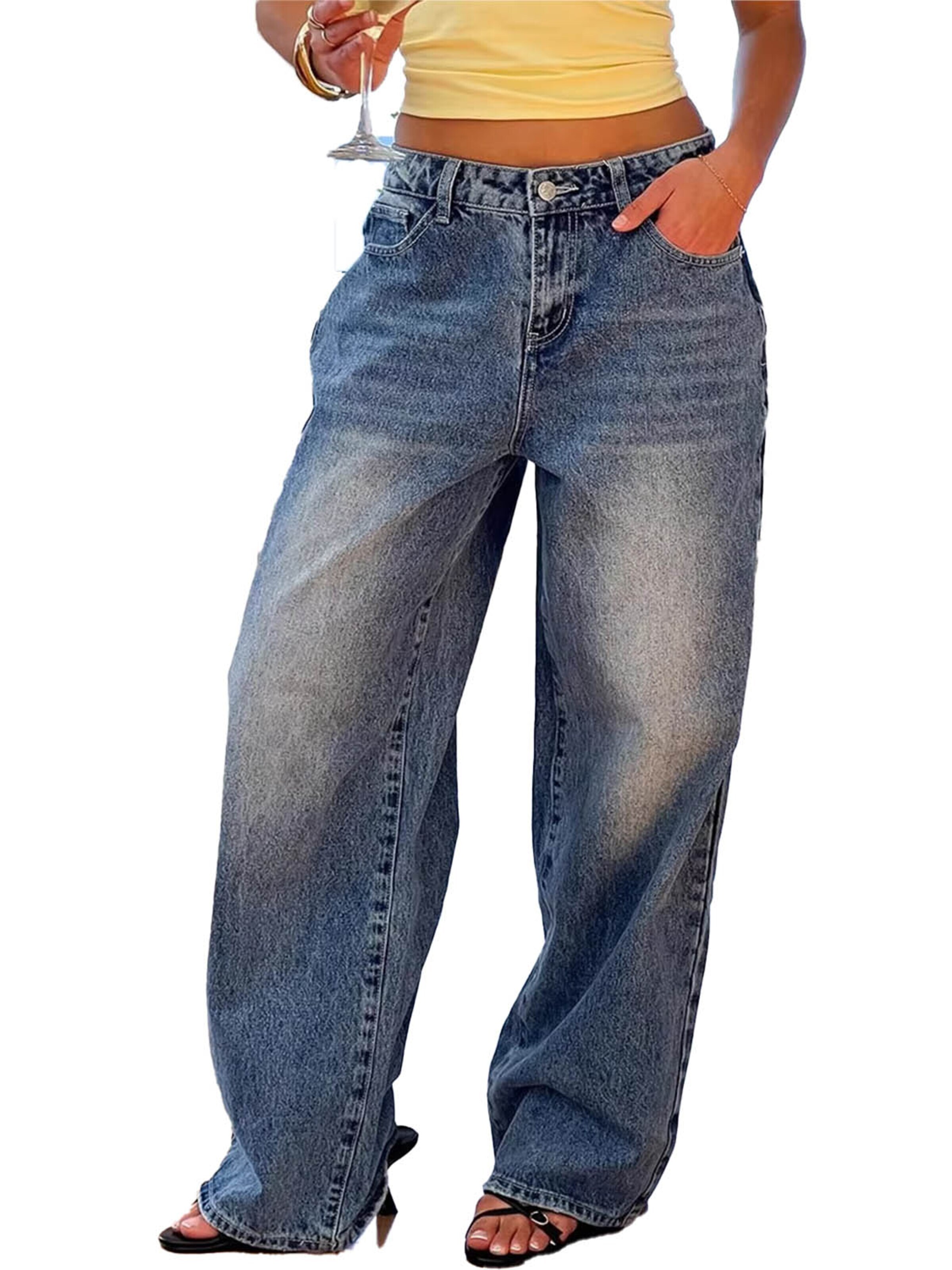 KoJooin Wide leg Jeans in Blue: front