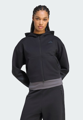 Veste de survêtement 'Z.N.E.' ADIDAS SPORTSWEAR en noir : devant