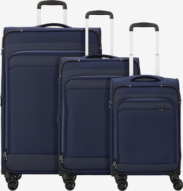 Ensemble de bagages 'Travel Line' D&N en bleu : devant