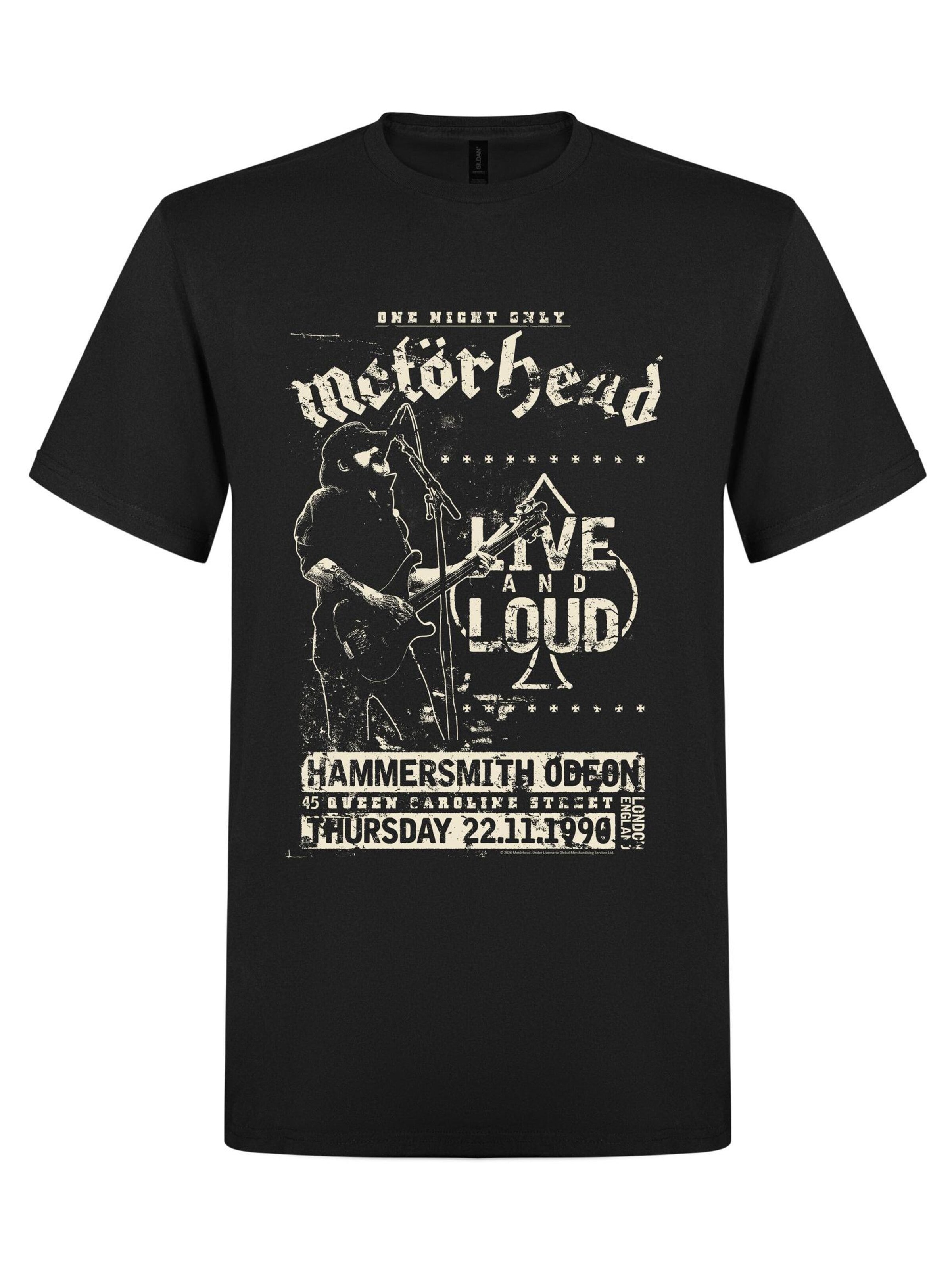 Rockshirts Shirt 'Motörhead Live' in Zwart: voorkant