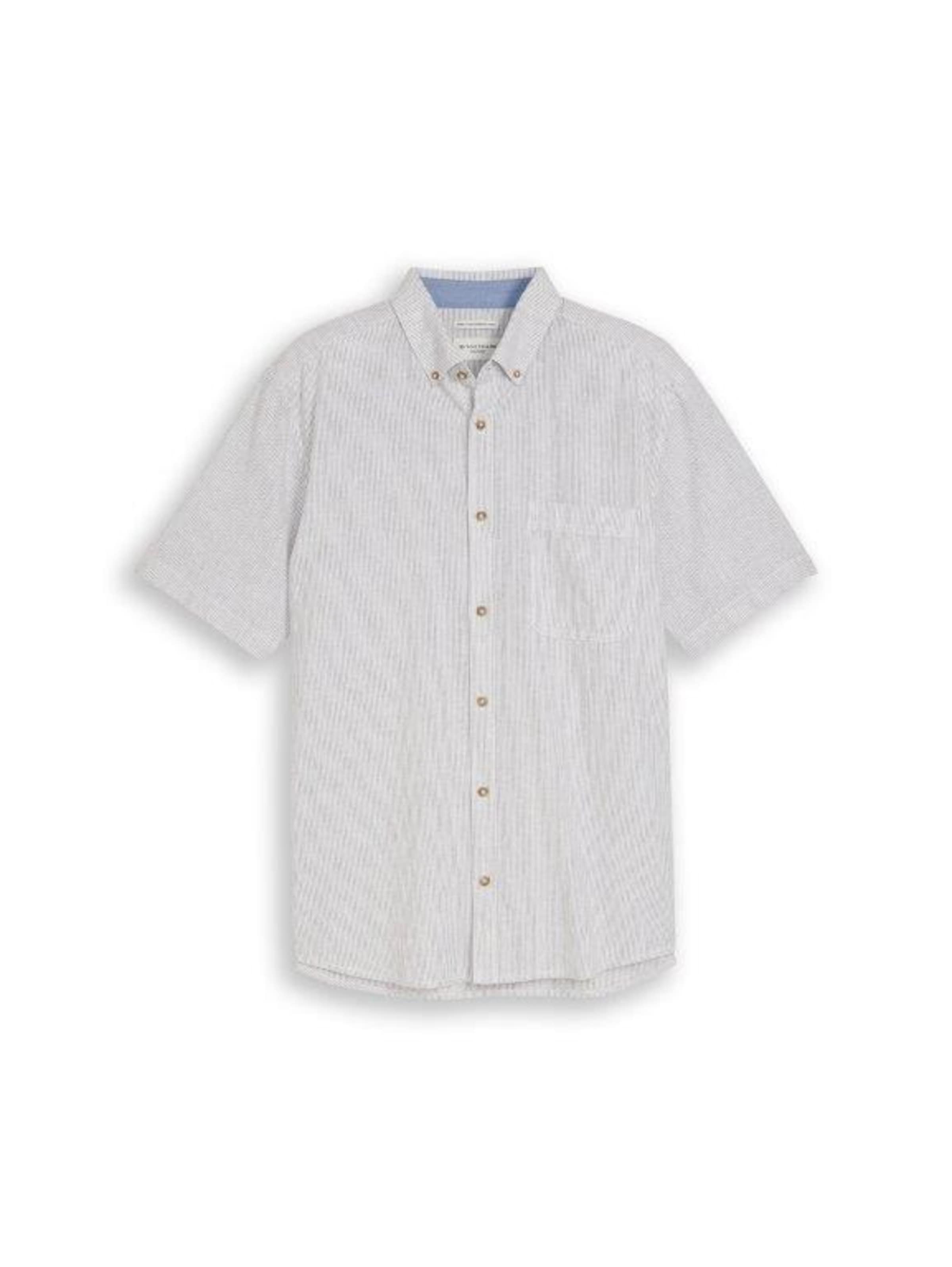 TOM TAILOR Regular fit Button Up Shirt in White: front