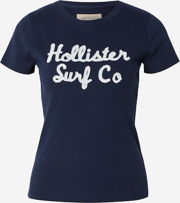 T-shirt HOLLISTER en bleu : devant