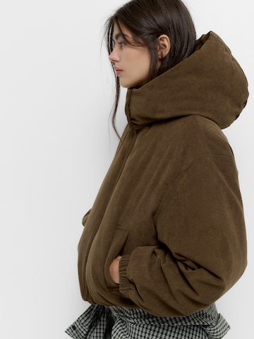 Pull&Bear Winter jacket 'PACIFIC' in Brown