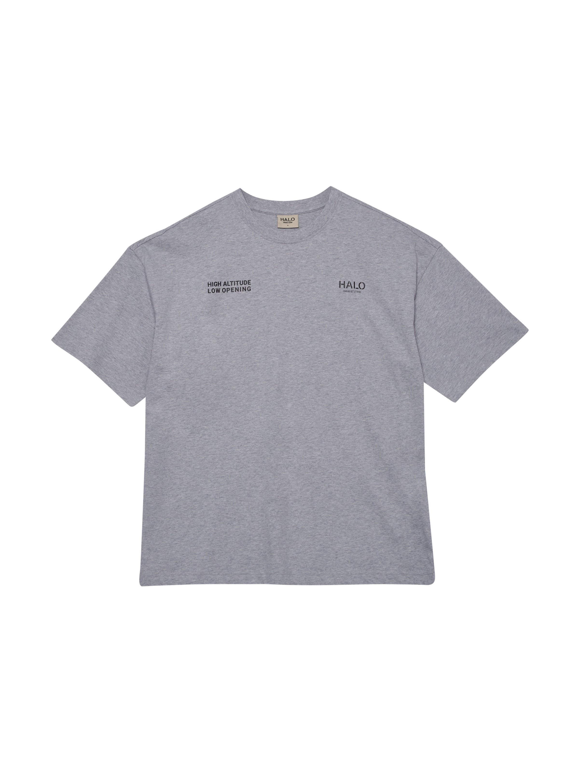 HALO Shirt in Grau: Vorderseite