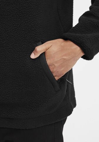 INDICODE JEANS Fleece Jacket 'Trent' in Black