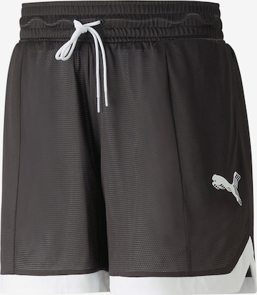 Regular Pantalon de sport PUMA en noir : devant