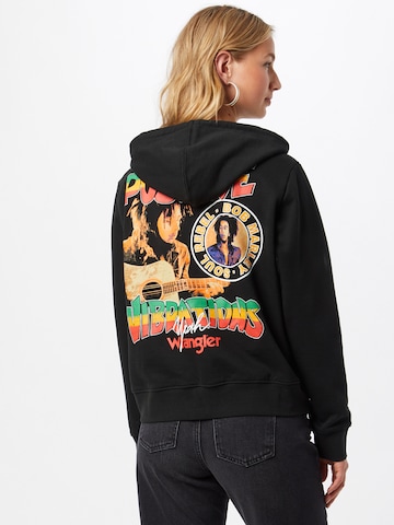 WRANGLER Sweatshirt 'VIBRATIONS' i svart