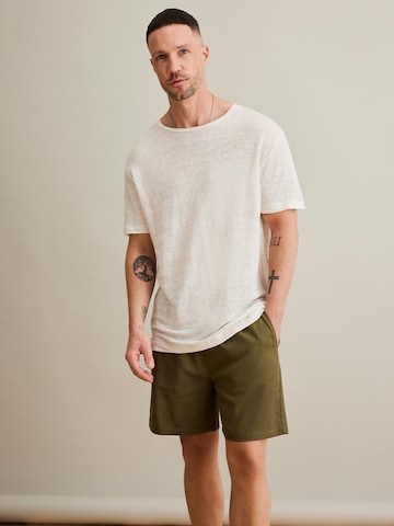 DAN FOX APPAREL Shirt 'Dian' in Wit: voorkant