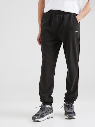 ELLESSE Tapered Broek 'Cache' in Zwart: voorkant